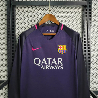 2016/2017 Retro Barcelona Away Jersey Long Sleeve
