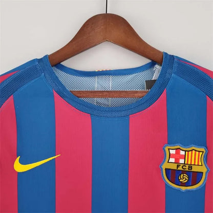 2005-2006 Retro Barcelona Home Jersey Long Sleeve