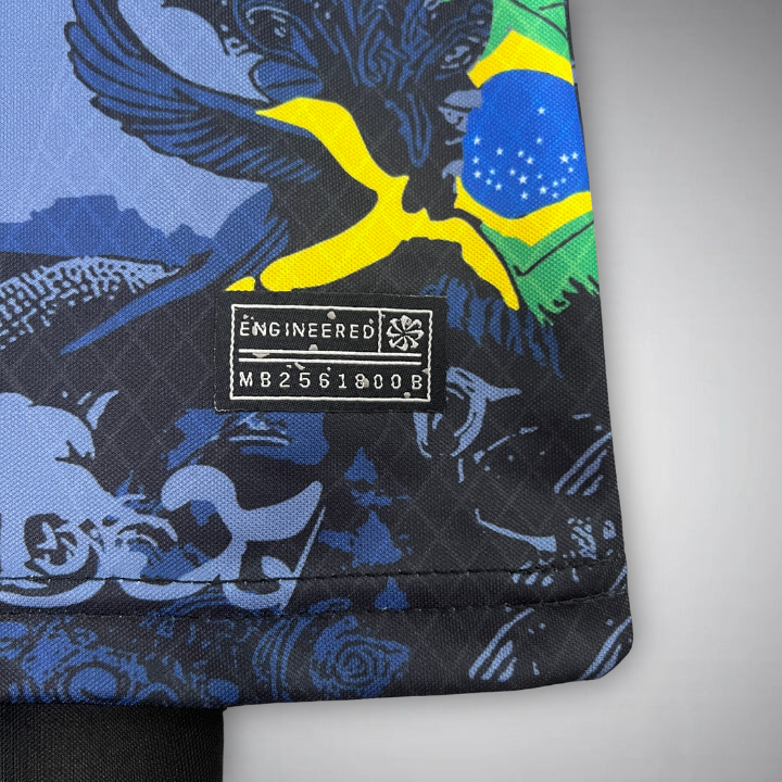 Brazil "Jesus" Premium Blue Kids Size Kit