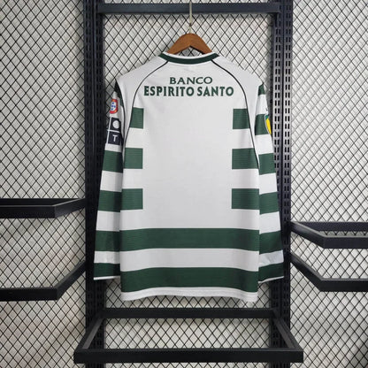 2001/2003 Retro Sporting Lisbon Home Jersey Long Sleeve