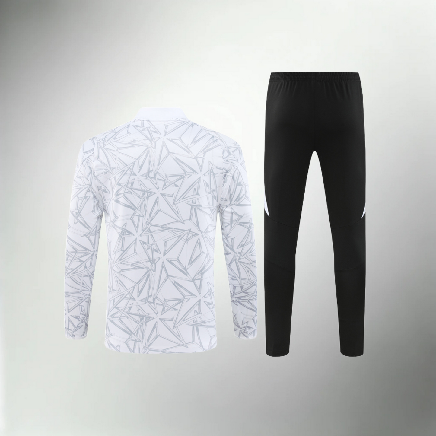 Real Madrid Black and White Tracksuit