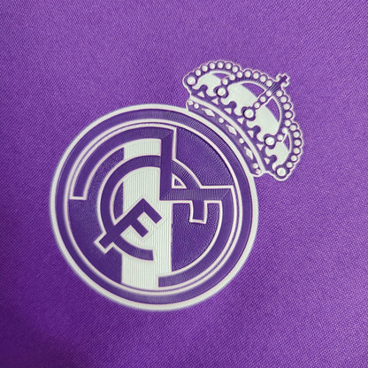 Real Madrid Retro 2016-2017 Away Kit Long Sleeve