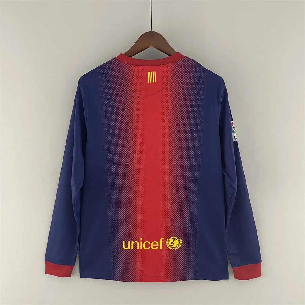 2012-2013 Retro Barcelona Home Jersey Long sleeve