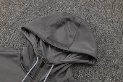 Tottenham Gray and Black Premium Tracksuit